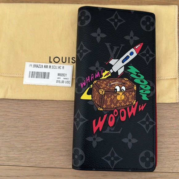 NEW Limited Edition LOUIS VUITTON Monogram Eclipse
Portefeuille Brazza Wallet - Picture 6 of 7